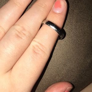 Sterling silver wedding band